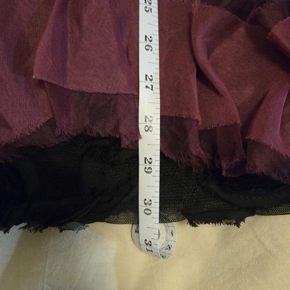 Worn only once! Vintage Monique Lhuillier - Ombre Ruffled Tiered Juneberry Dress - Picture 7 of 9